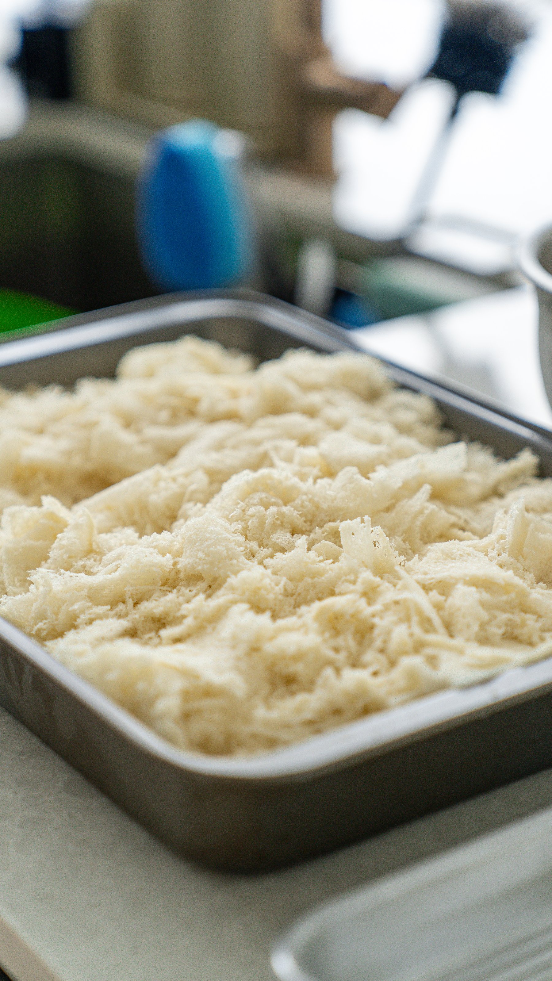 Freshly shredded nama panko
